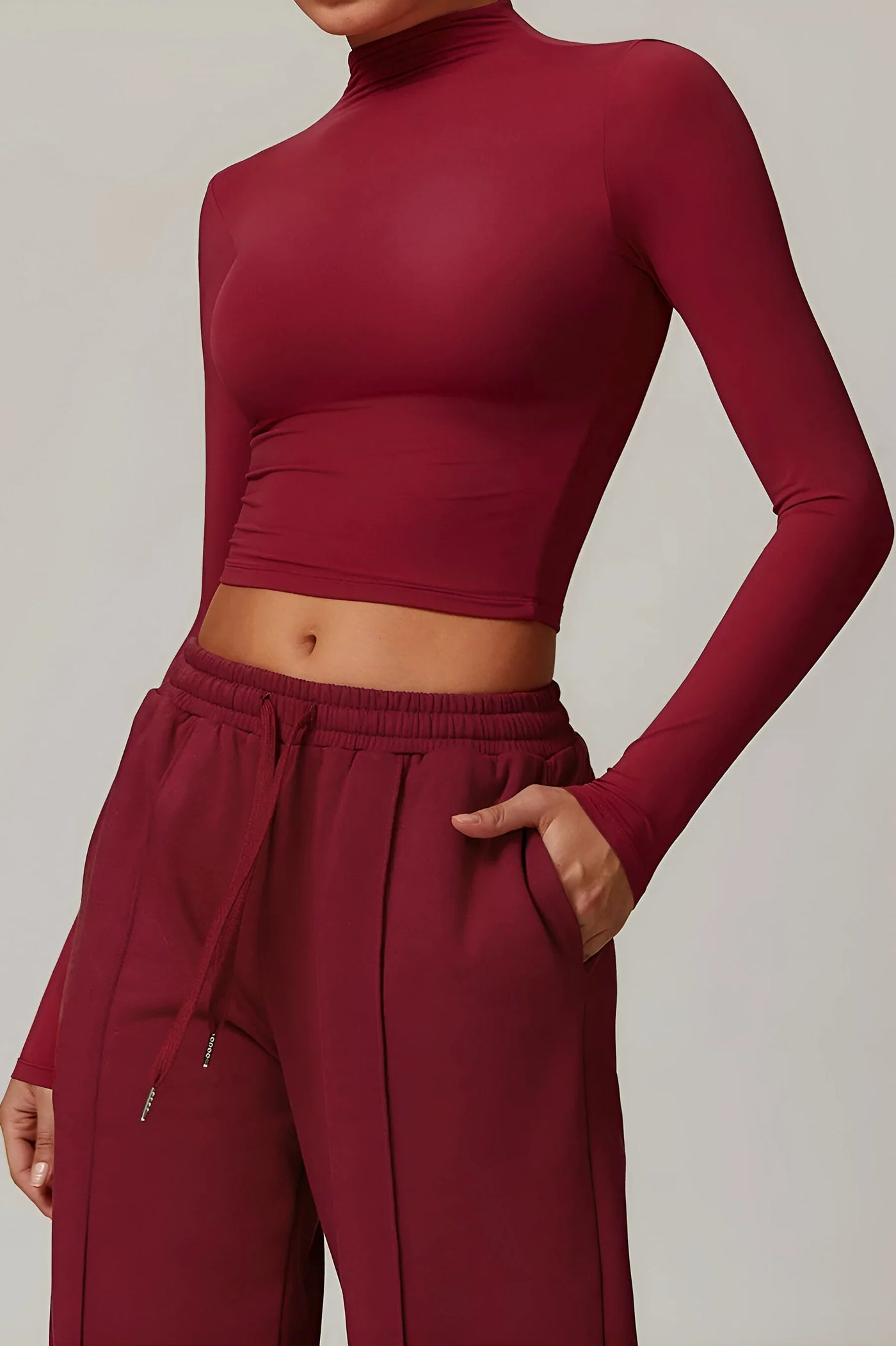 Giulia Long Sleeve Top | Cocoa