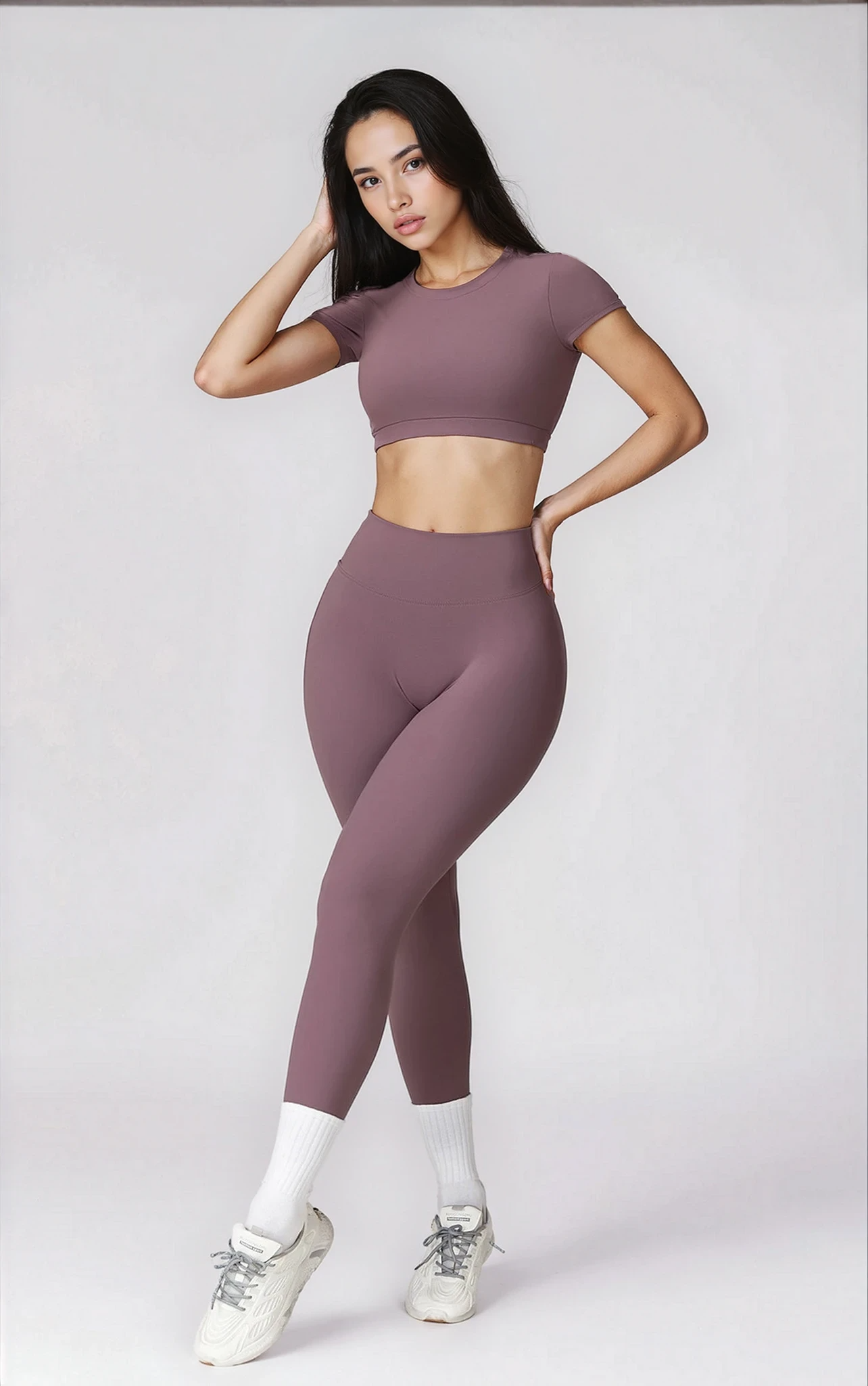 Skylar Legging with Scrunch | Soft Berry