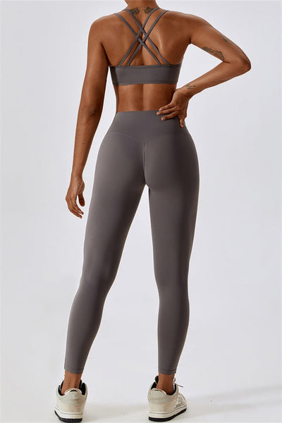 Laura Sport Bra | Graphite Taupe