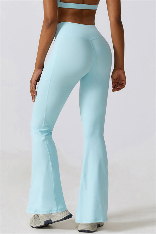 Elara Flared Legging with Scrunch | Aloë