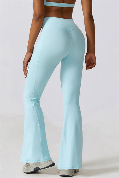 Elara Flared Legging with Scrunch | Aloë