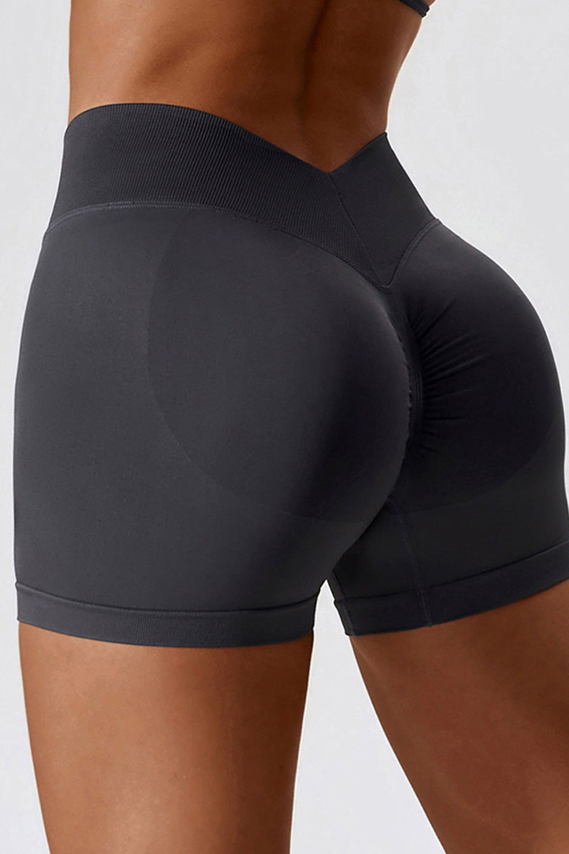 Aria Short with Scrunch | Burgundy
