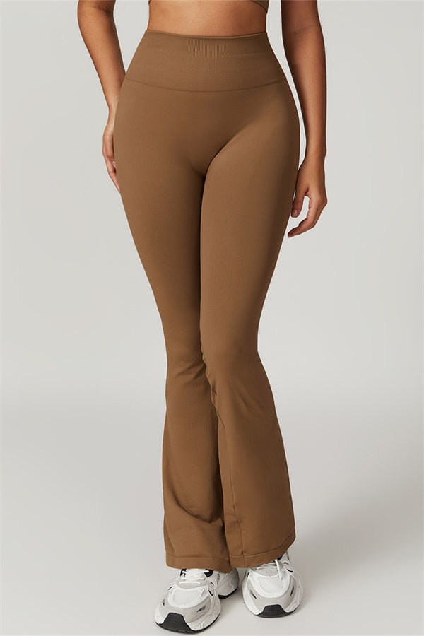 Hazel Flared Legging met Scrunch | Ice Grey