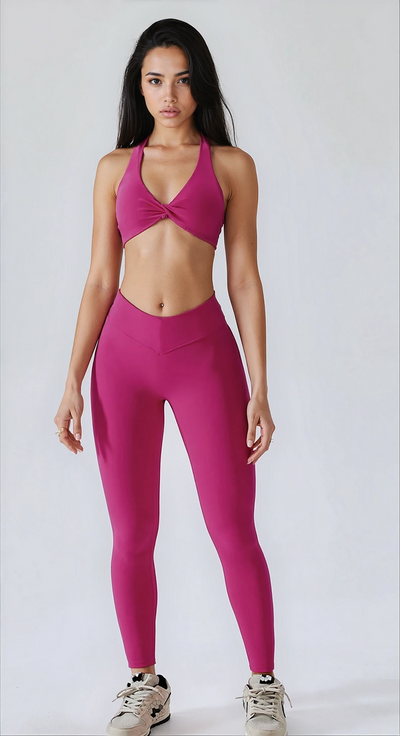 Luna Olivia Legging with Scrunch | Raspberry