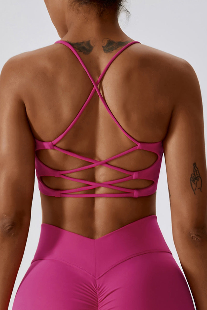 Jasmine Sport Bra | Raspberry