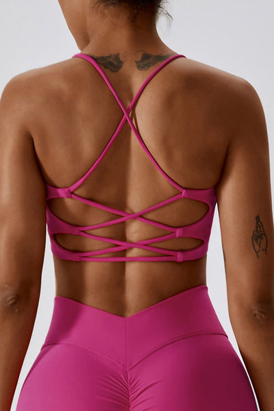 Jasmine Sport Bra | Raspberry