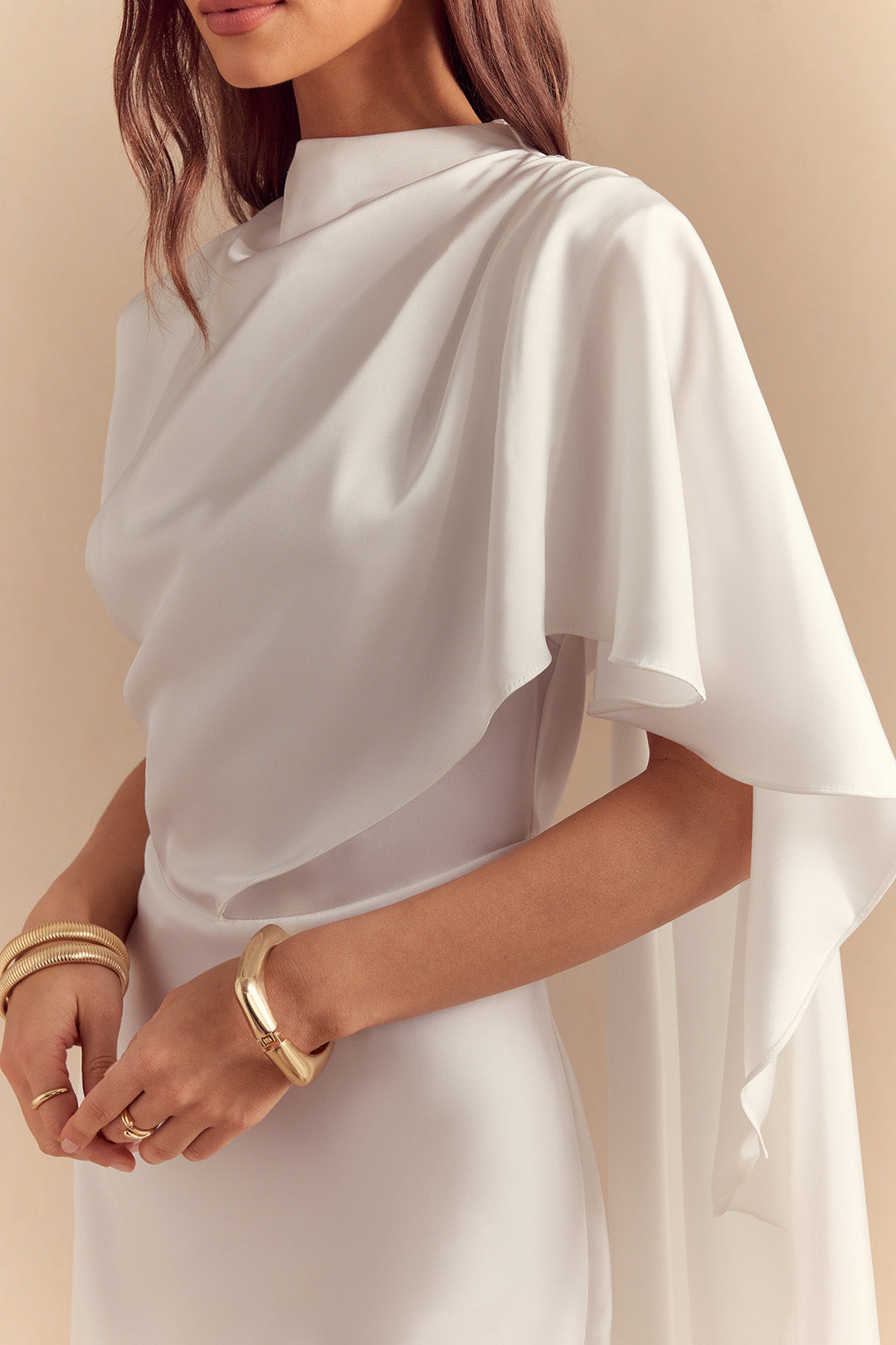 Satin Asymmetrical Ruched Zipper Sleeveless Mini Dress