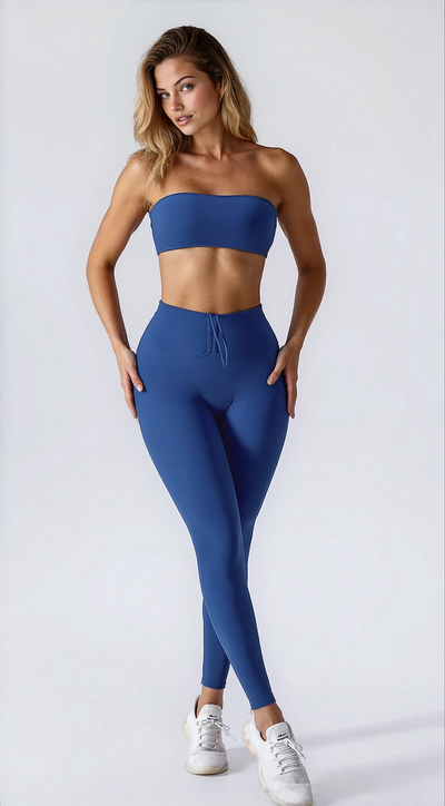 Olivia Bella Legging with Scrunch | Bright Cobalt