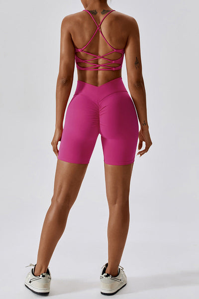 Jasmine Sport Bra | Raspberry