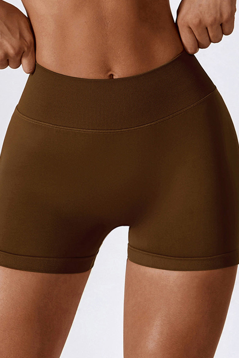 Aria Short with Scrunch | Burgundy