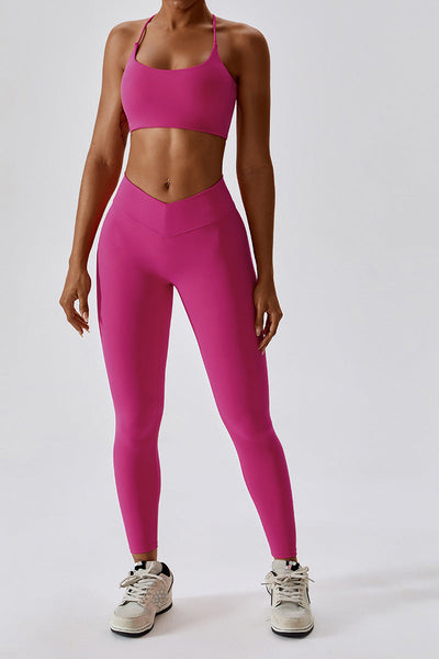 Jasmine Sport Bra | Raspberry