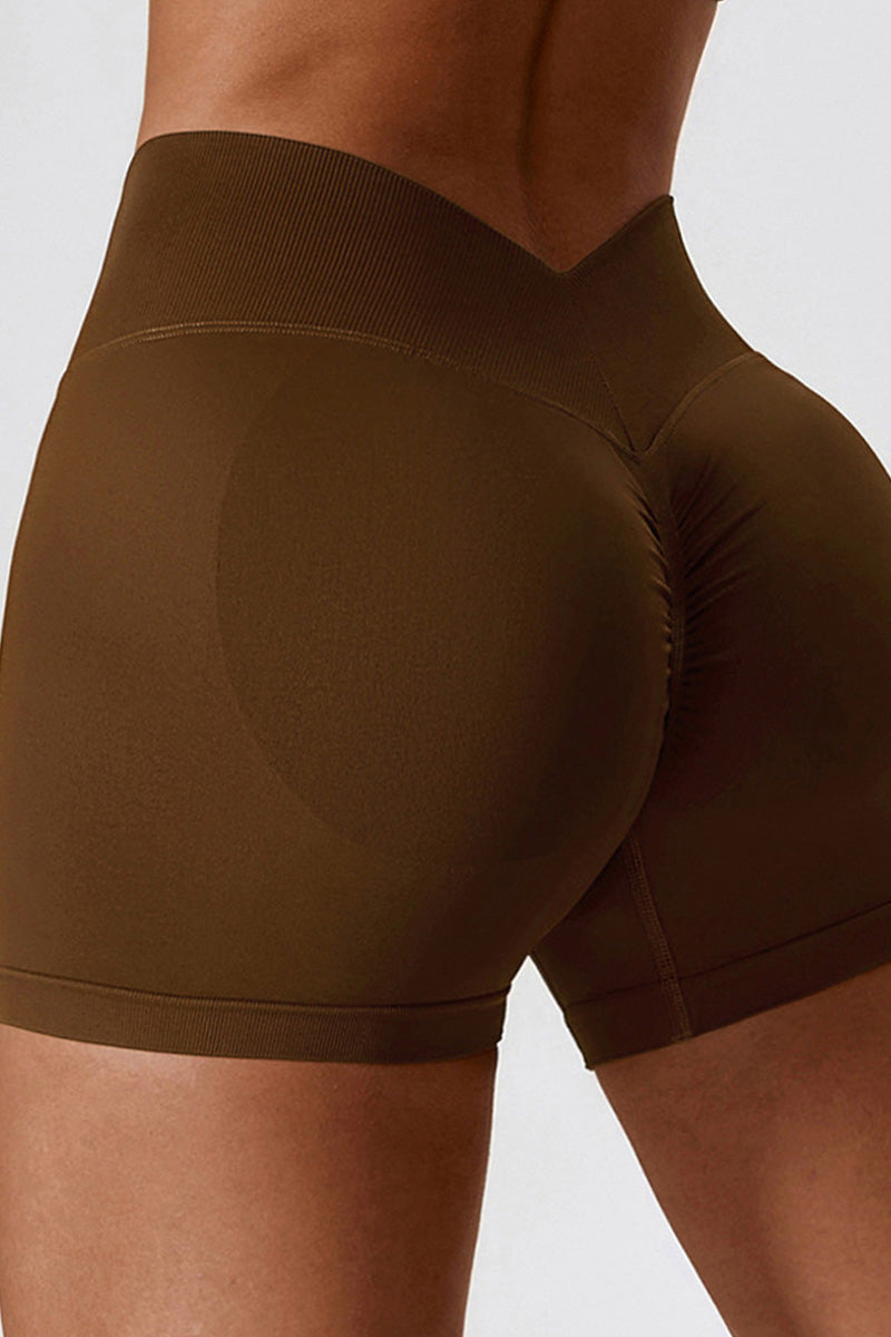 Aria Short with Scrunch | Burgundy