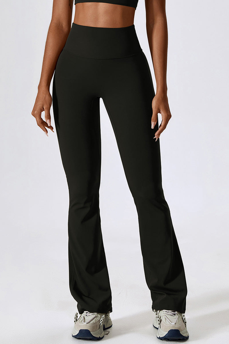 Sofia Flared Legging with Scrunch | Vanilla