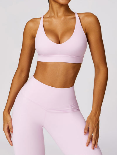 Callie Sport Bra | Blush