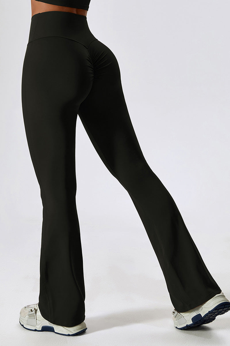 Sofia Flared Legging with Scrunch | Vanilla