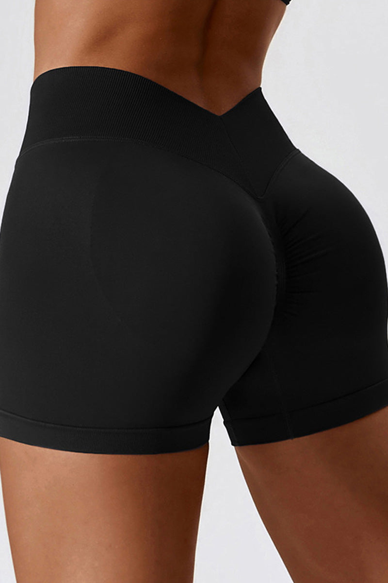 Aria Short with Scrunch | Burgundy