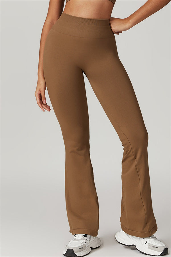 Hazel Flared Legging met Scrunch | Ice Grey