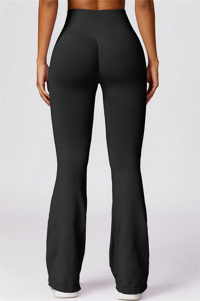 Hazel Flared Legging met Scrunch | Ice Grey