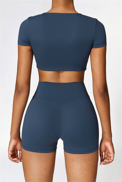 Lina Crop Top | Light Grey