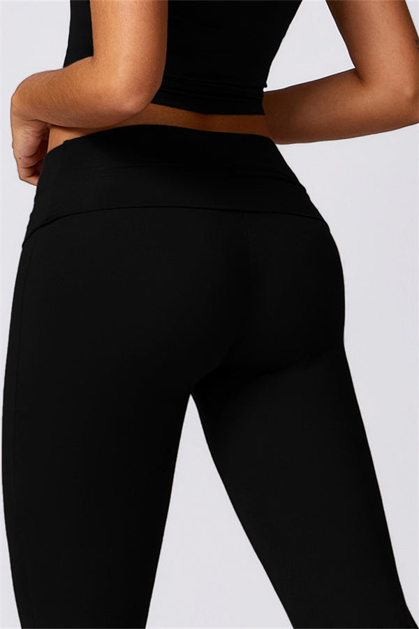 Farah Flared Legging zonder Scrunch | Soft Charcoal