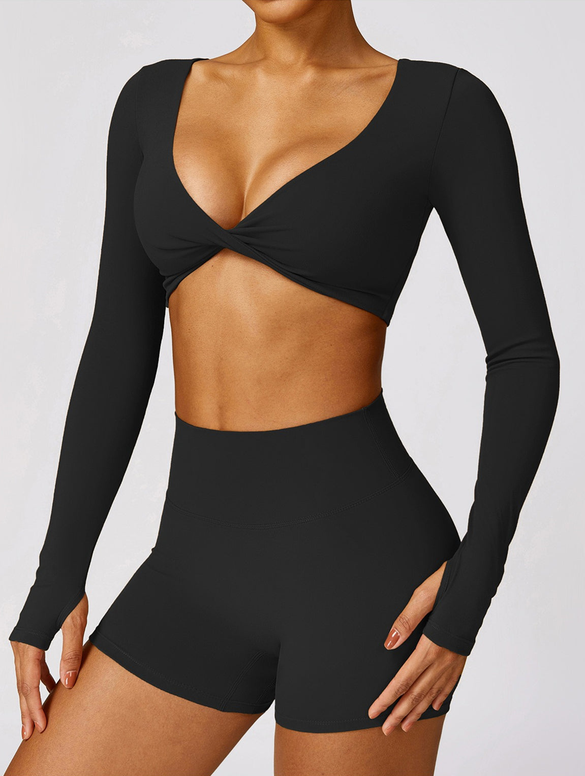 Luna Crop Top | Black