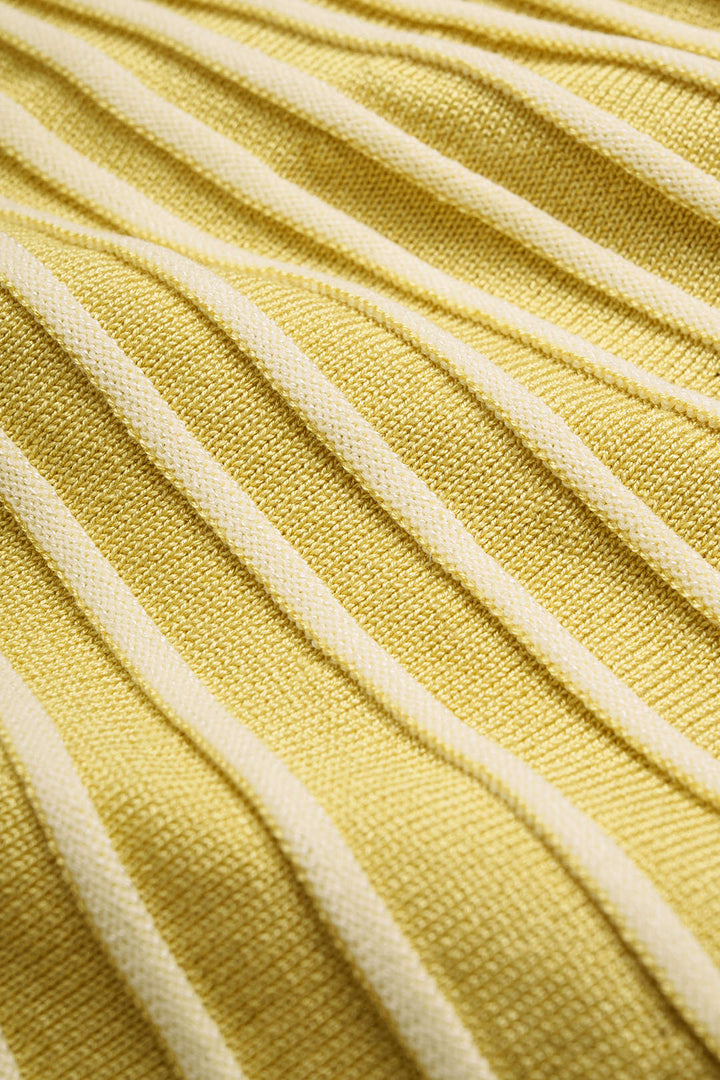 Knit Contrast Slip Sleeveless Mini Dress