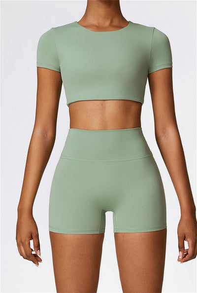 Lina Crop Top | Light Grey