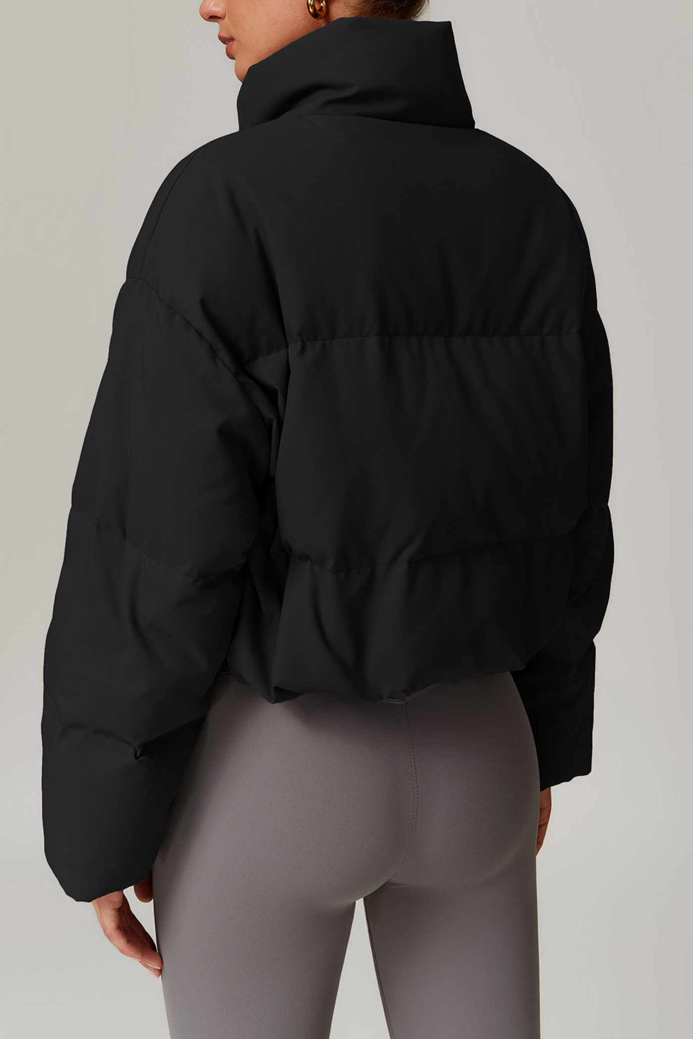 Serine Oversized Bomber Jacket | Grey