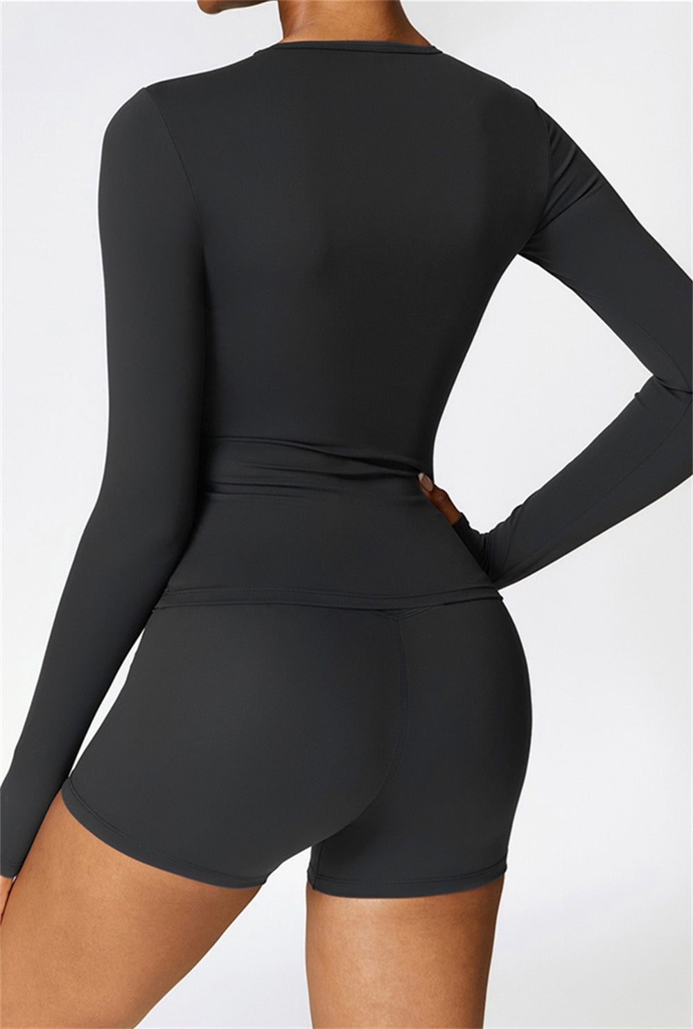 Lila Long Sleeve Top | Light Grey