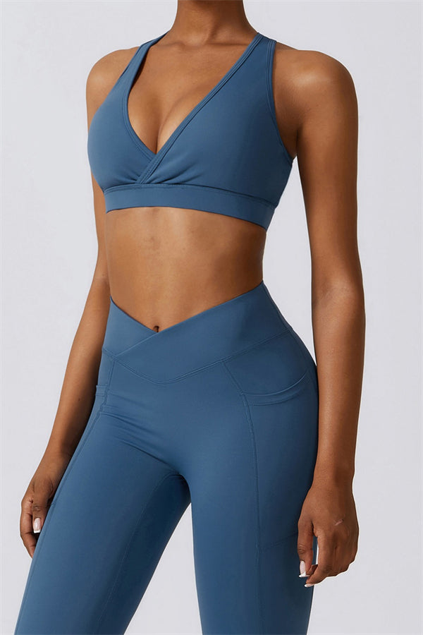 Noir Sport Bra | Aloë