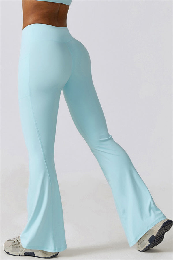 Elara Flared Legging with Scrunch | Aloë