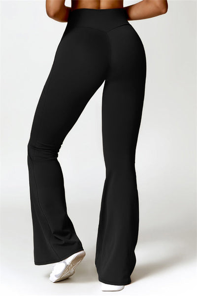 Emma Olivia Flared Legging with Scrunch | Deep Cinnamon