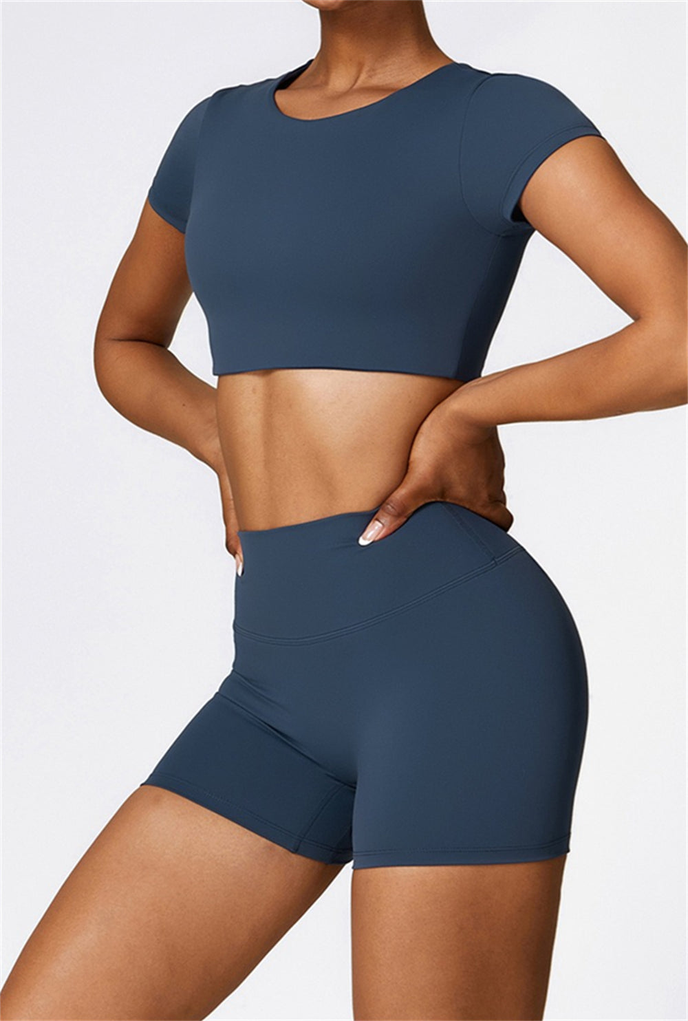 Lina Crop Top | Light Grey