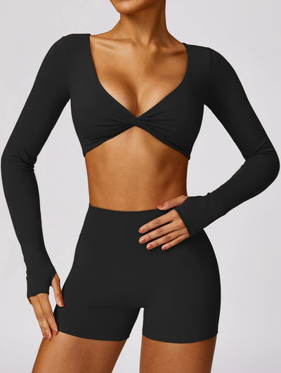Luna Crop Top | Almond