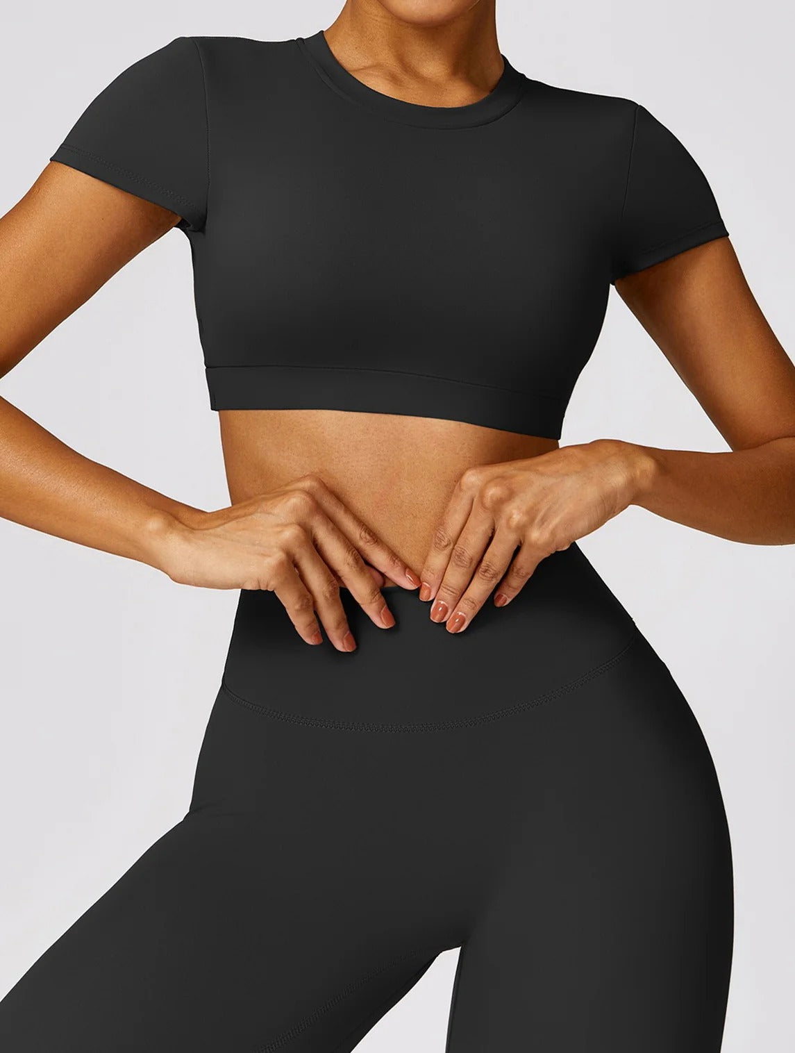 Lanna Crop Top | Soft Black