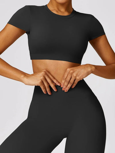 Lanna Crop Top | Soft Black