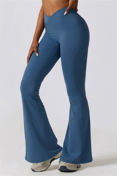 Elara Flared Legging with Scrunch | Aloë