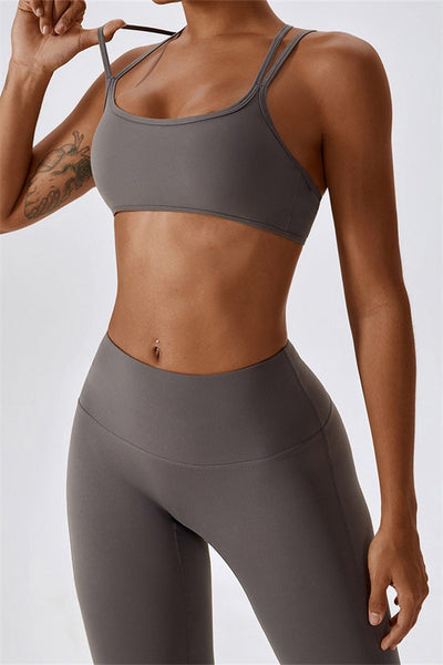 Laura Sport Bra | Graphite Taupe