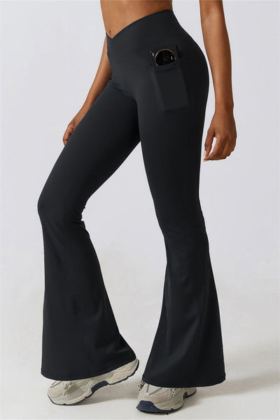 Elara Flared Legging with Scrunch | Aloë