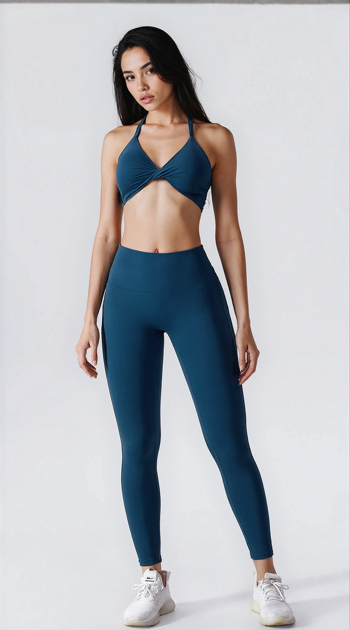Livia Legging with Scrunch | Petrol Blue