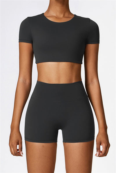 Lina Crop Top | Light Grey