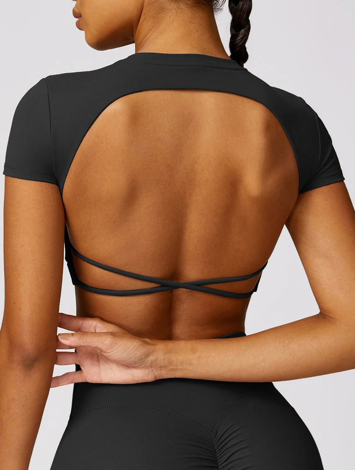 Lanna Crop Top | Soft Black