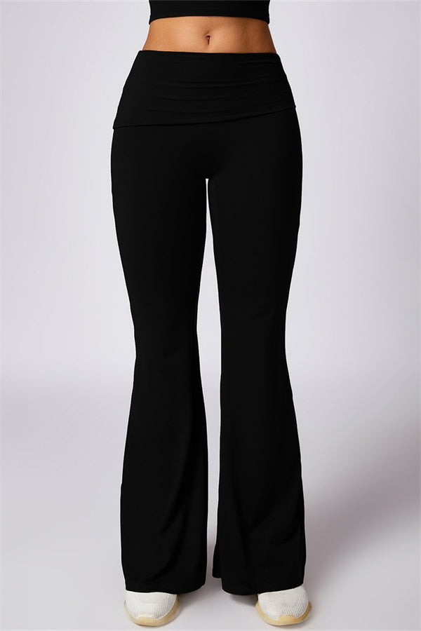 Farah Flared Legging zonder Scrunch | Soft Charcoal
