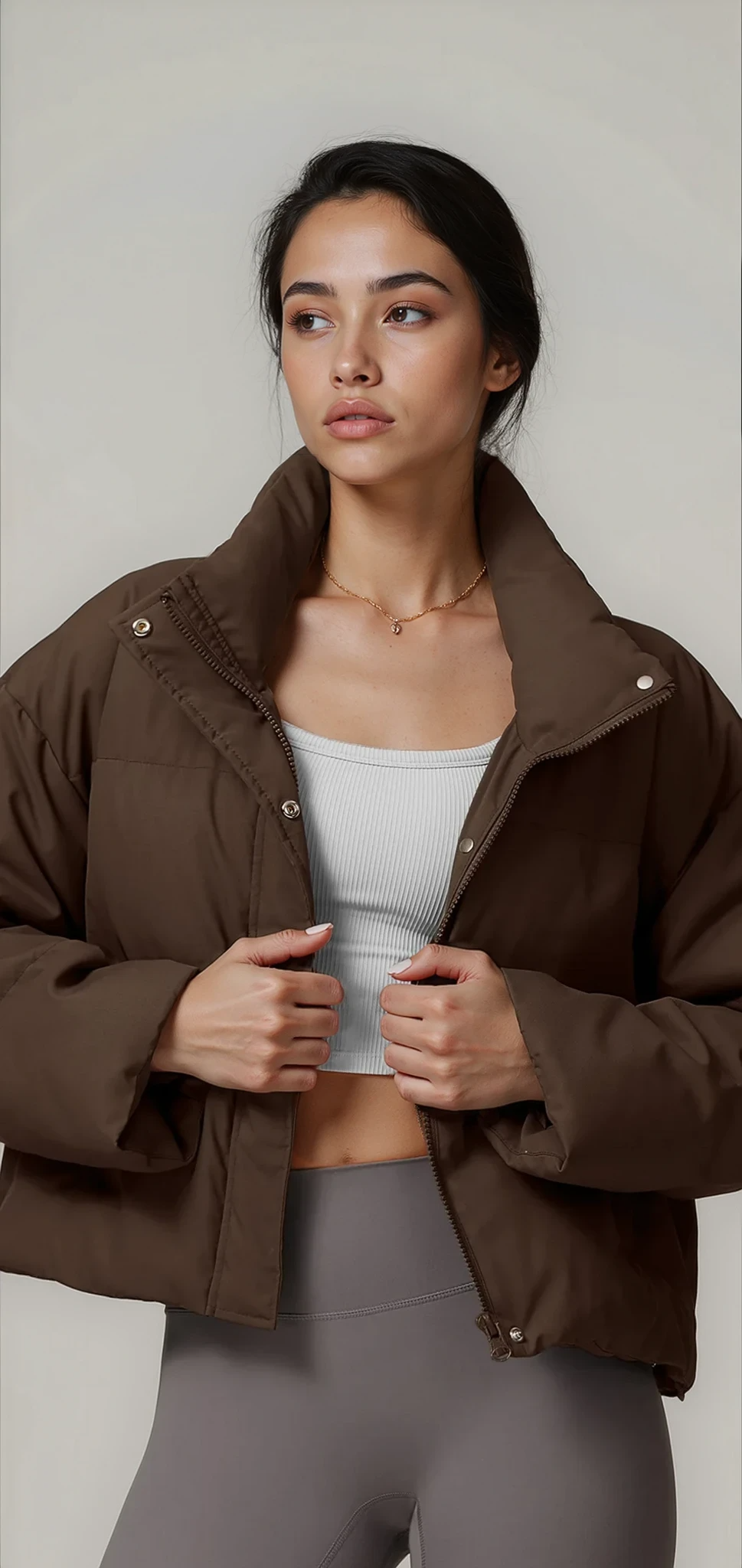Serine Oversized Bomber Jacket | Grey