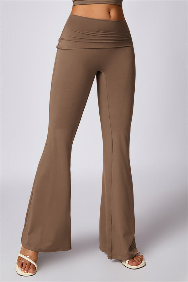 Farah Flared Legging zonder Scrunch | Soft Charcoal