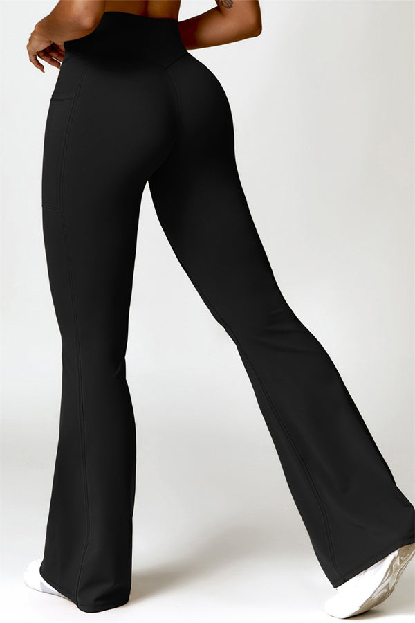 Emma Olivia Flared Legging with Scrunch | Deep Cinnamon