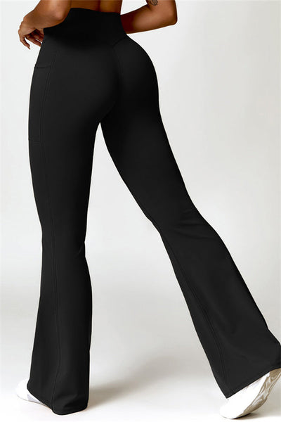 Emma Olivia Flared Legging with Scrunch | Deep Cinnamon
