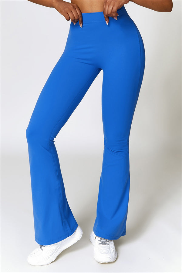 Madison Flared Legging with Scrunch | Stone