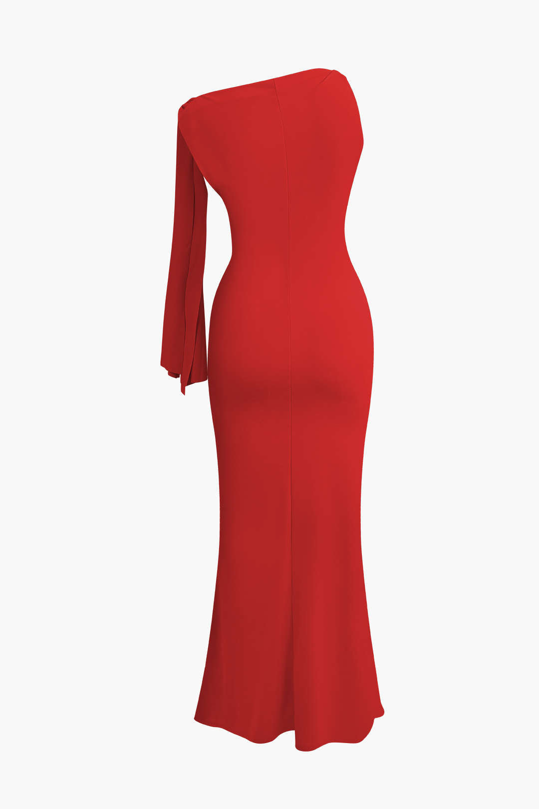 Asymmetrical Twist-Knot Mermaid Maxi Dress