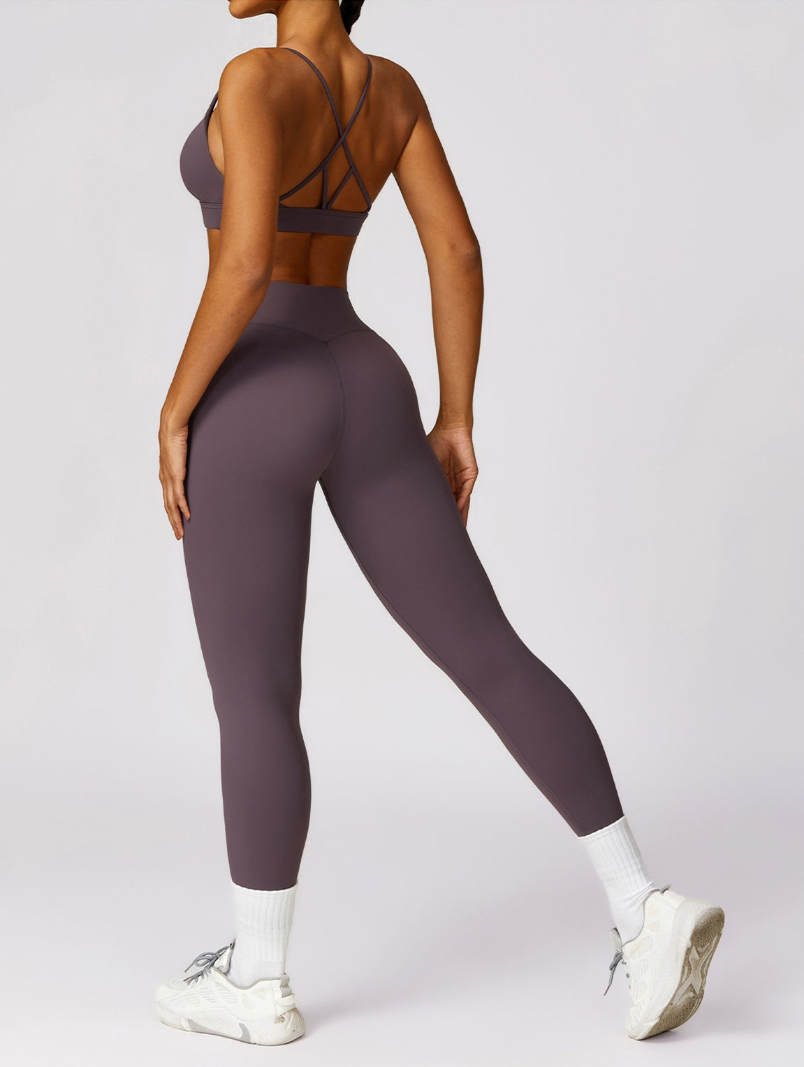 Natalia Rain Legging without Scrunch | Soft Mauve